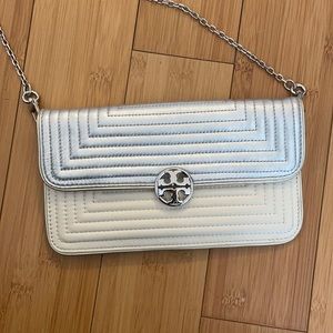 Tory Burch Cross Body in Silver